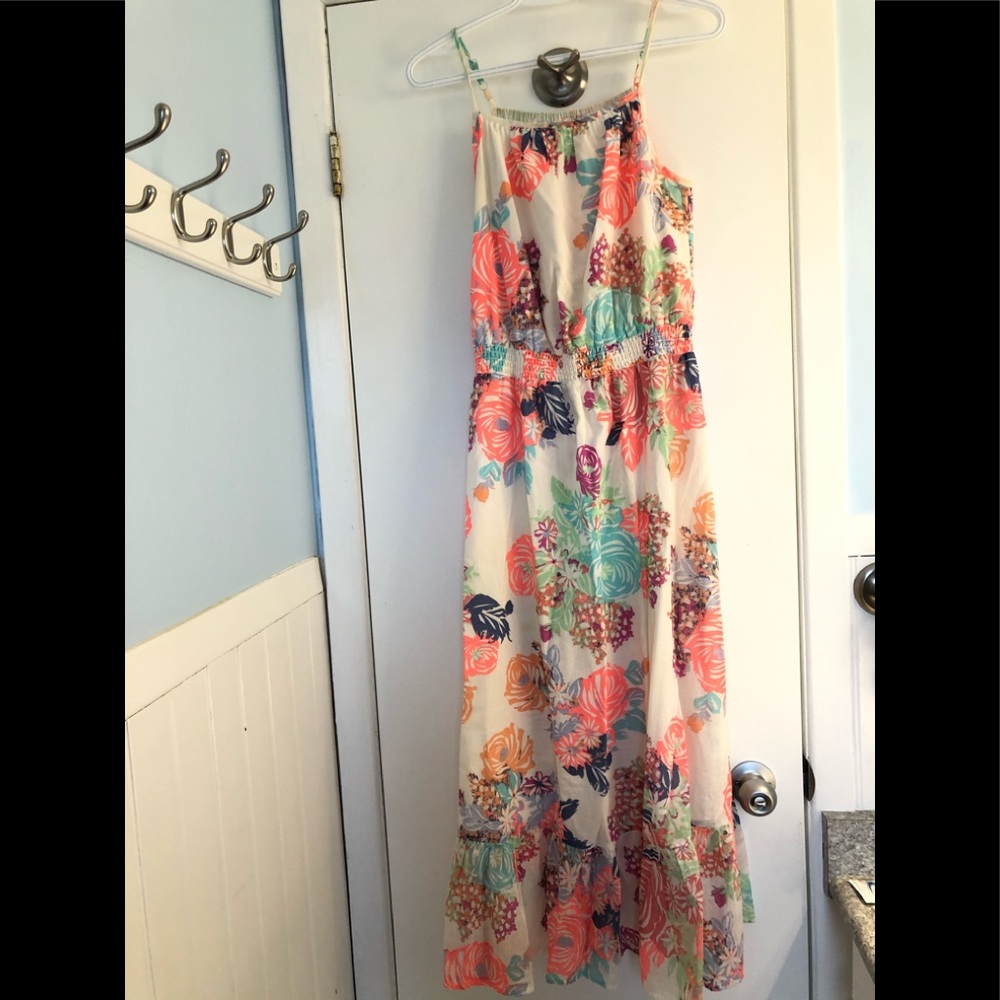 Colourful floral summer dress